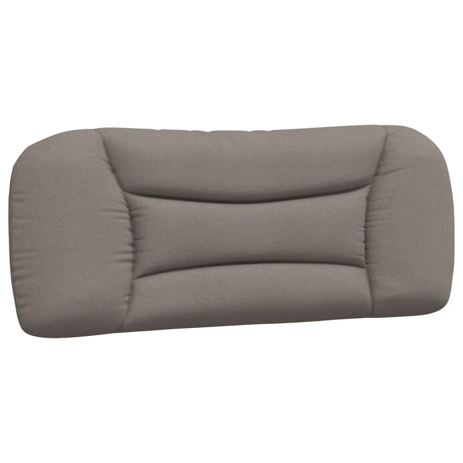 Bedframe Met Hoofdbord Stof Taupe 100X200 Cm