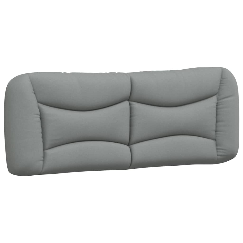 Bedframe Met Hoofdbord Stof Lichtgrijs 120X200 Cm