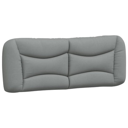 Bedframe Met Hoofdbord Stof Lichtgrijs 120X200 Cm