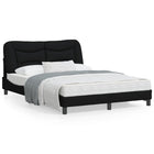 Bedframe 120x200 cm stof zwart
