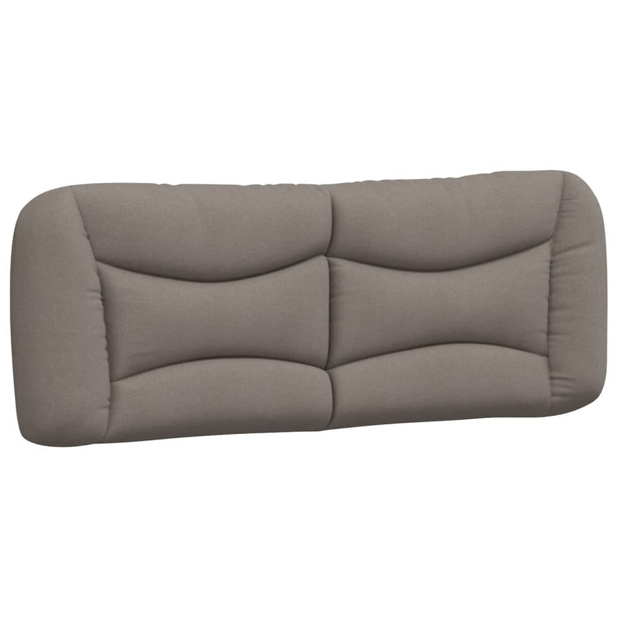 Bedframe Met Hoofdbord Stof Taupe 120X200 Cm