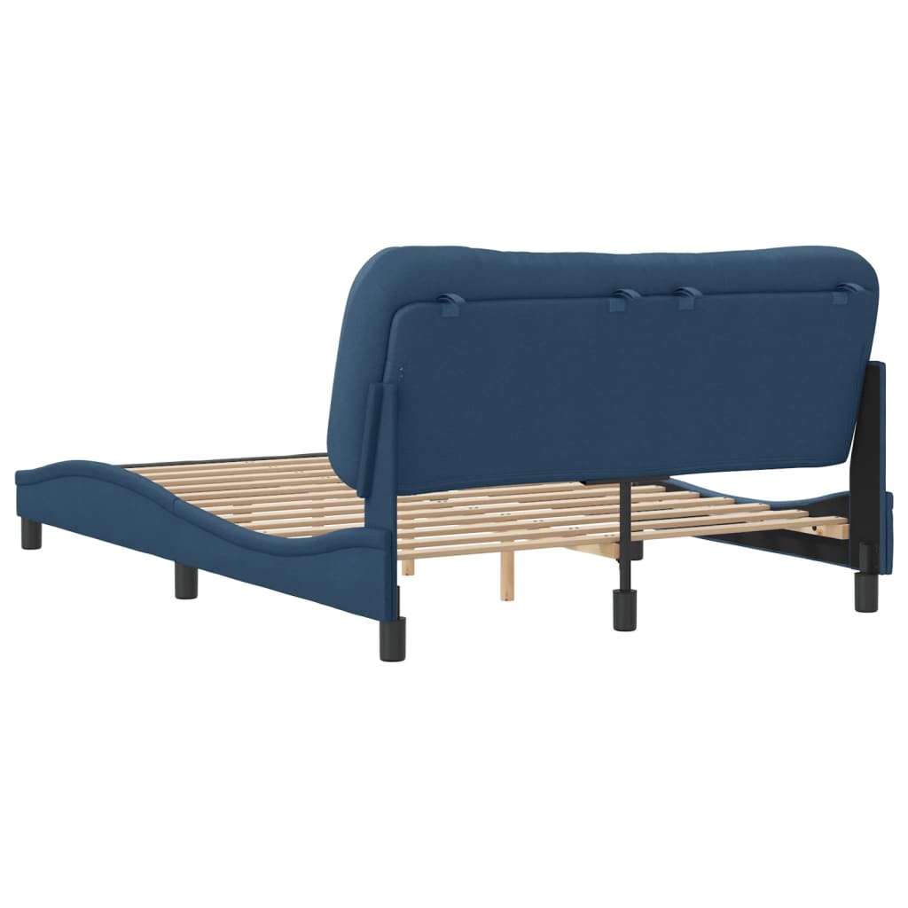 Bedframe zonder matras "Hvar" 120x200 cm stof blauw