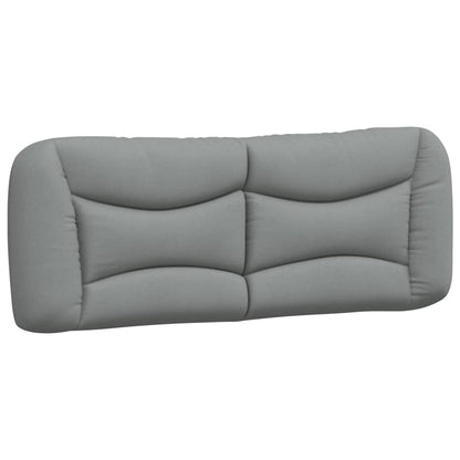 Bedframe Met Hoofdbord Stof Lichtgrijs 140X190 Cm