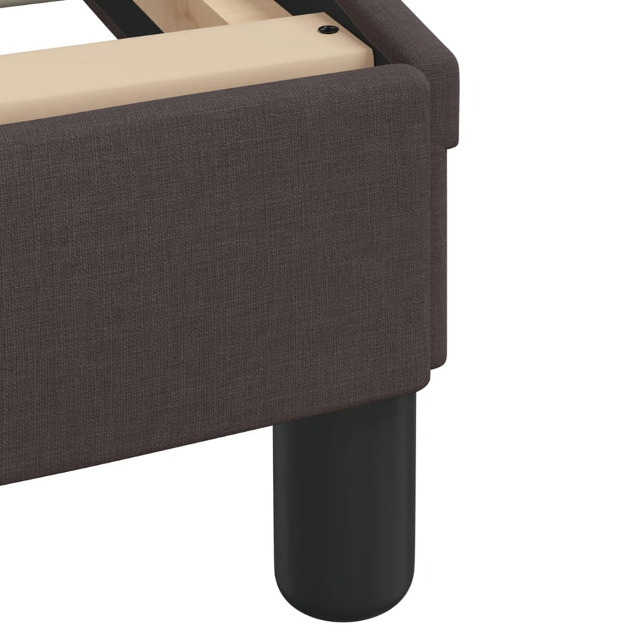 Bedframe Met Hoofdbord Stof Donkerblauw 140X190 Cm