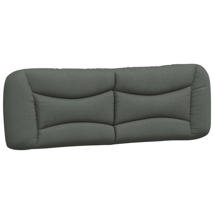 Bedframe Met Hoofdbord Stof Donkergrijs 160X200 Cm