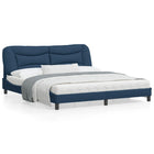 Bedframe stof blauw 180x200 cm