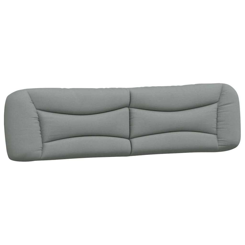 Bedframe Met Hoofdbord Stof Lichtgrijs 200X200 Cm