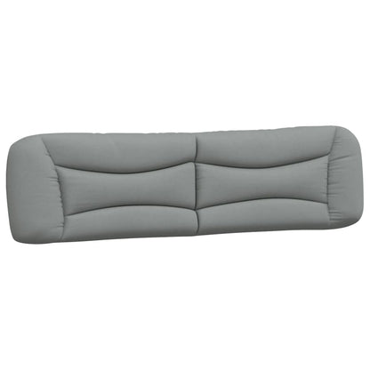 Bedframe Met Hoofdbord Stof Lichtgrijs 200X200 Cm