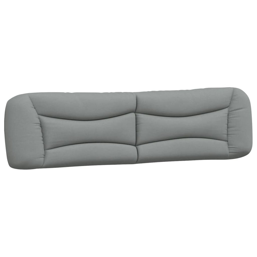 Bedframe Met Hoofdbord Stof Lichtgrijs 200X200 Cm
