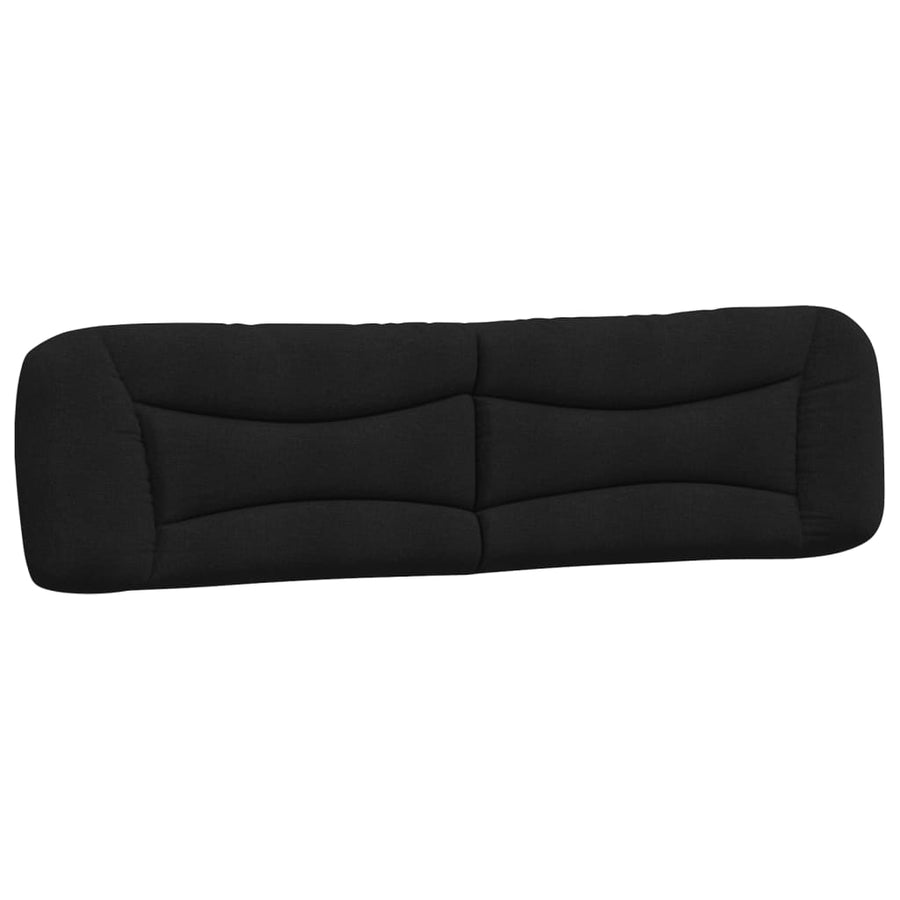 Bedframe zonder matras "Hvar" stof zwart 200x200 cm