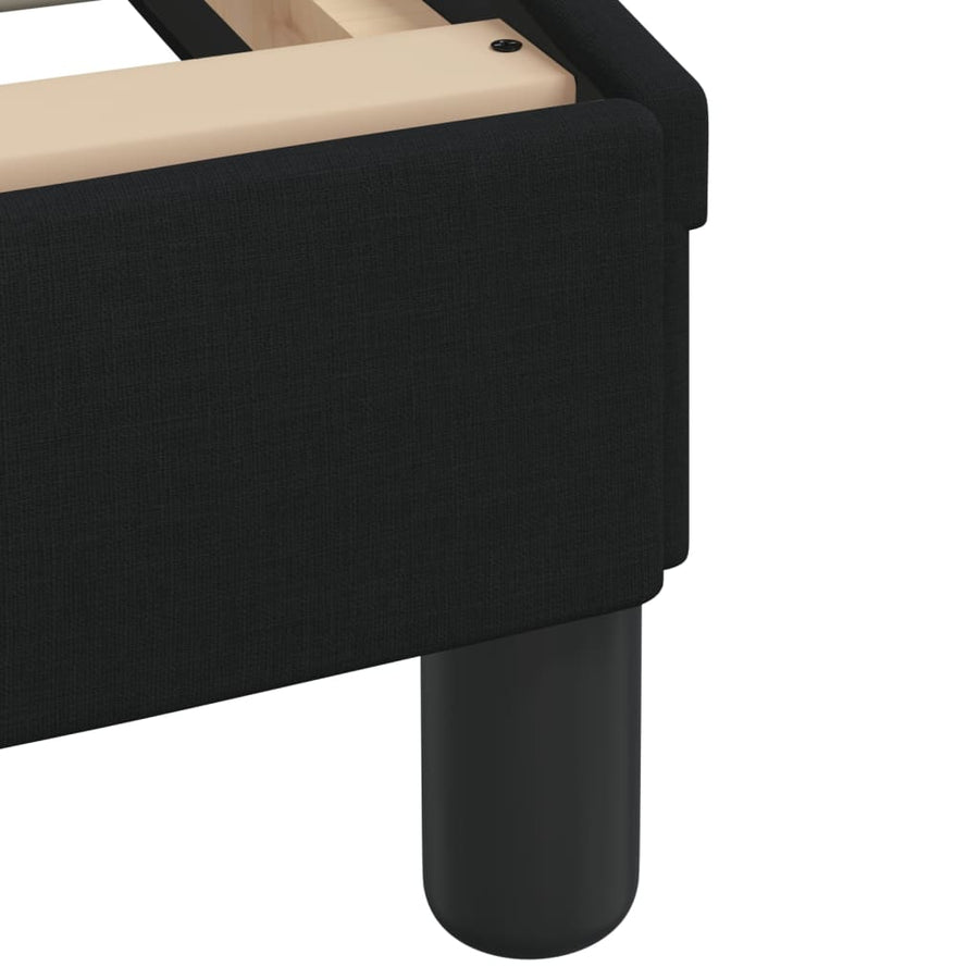 Bedframe zonder matras "Hvar" stof zwart 200x200 cm