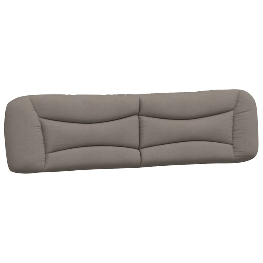 Bedframe Met Hoofdbord Stof Taupe 200X200 Cm