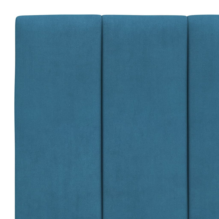 Bedframe Met Hoofdbord Fluweel Blauw 80X200 Cm
