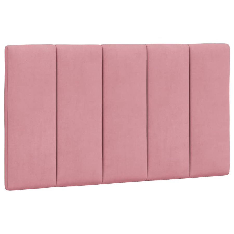 Bedframe Met Hoofdeinde Fluweel Roze 80X200 Cm