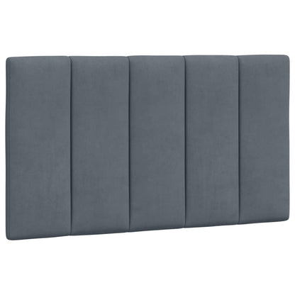 Bedframe Met Hoofdeinde Fluweel Donkergrijs 90X190 Cm