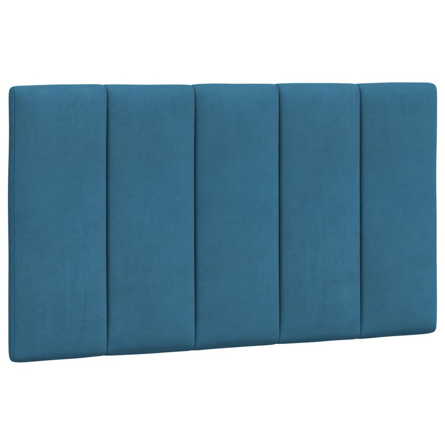 Bedframe Met Hoofdeinde Fluweel Blauw 90X190 Cm