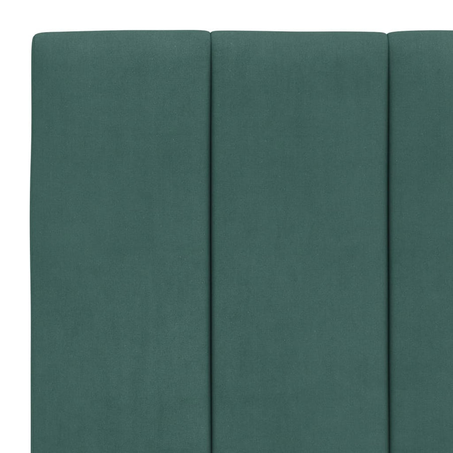 Bedframe Zonder Matras Fluweel 90 x 200 cm Donkergroen