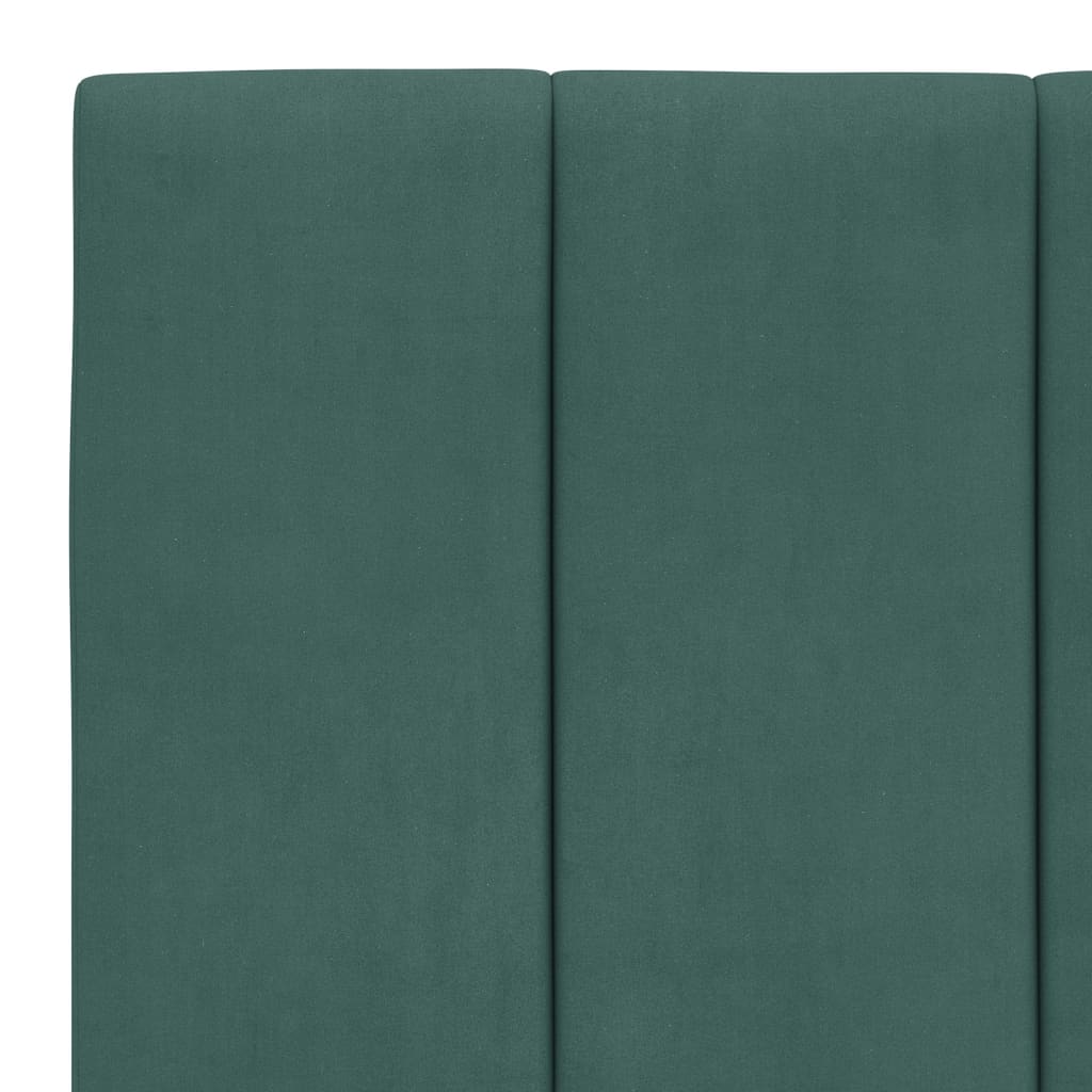 Bedframe Zonder Matras Fluweel 100 x 200 cm Donkergroen