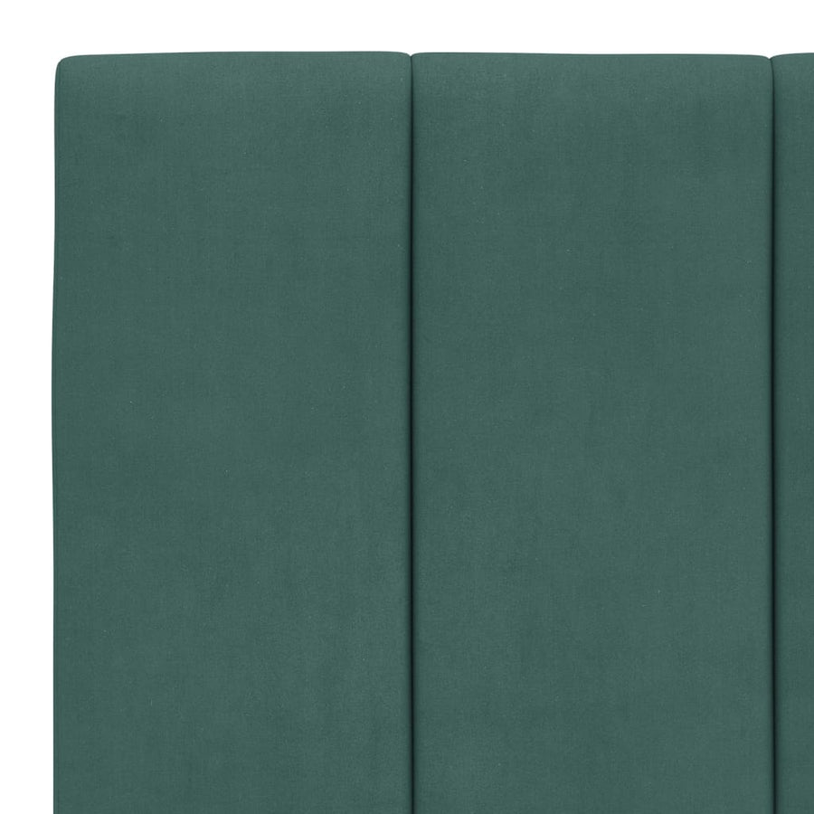Bedframe Zonder Matras Fluweel 100 x 200 cm Donkergroen