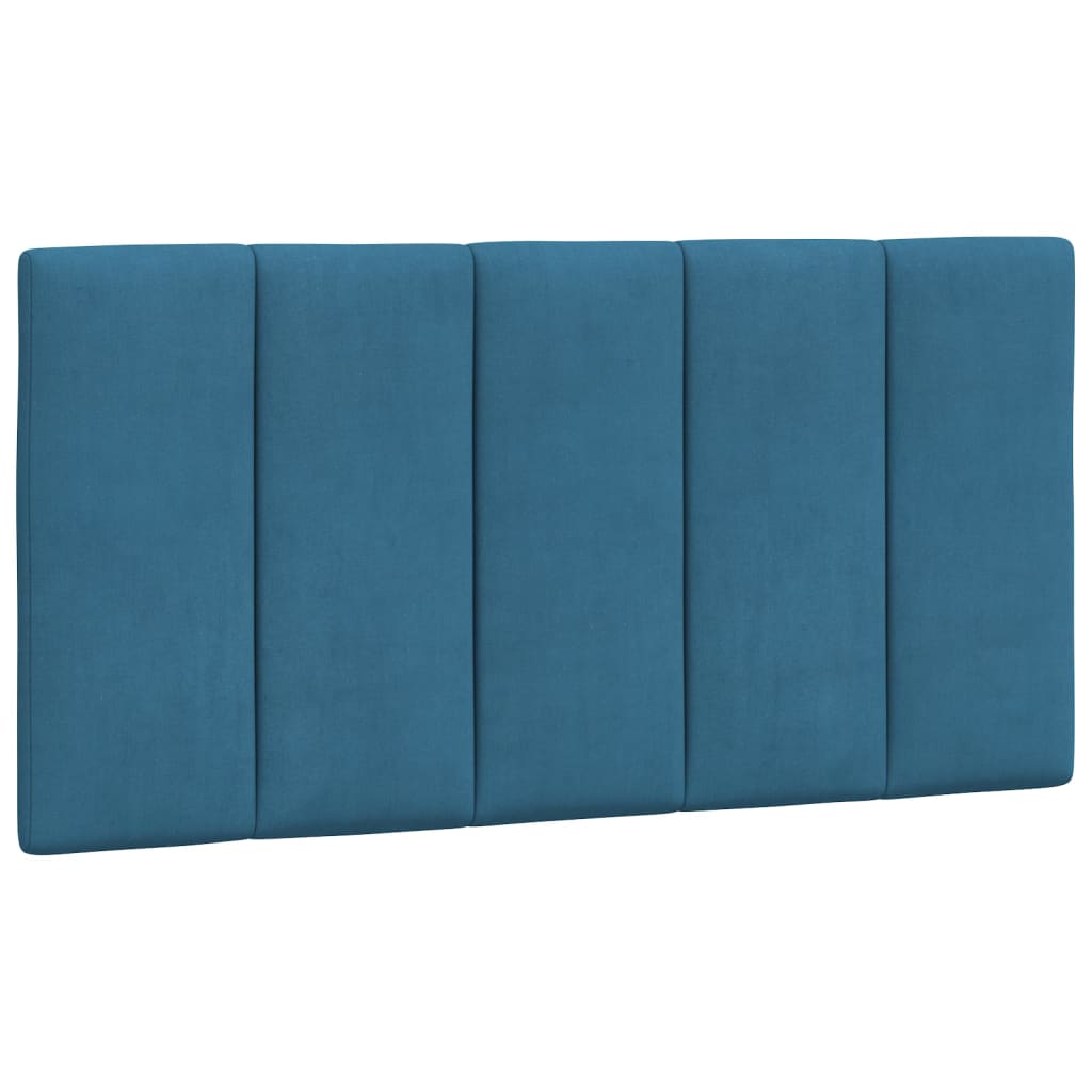 Bedframe Met Hoofdeinde Fluweel Blauw 100X200 Cm