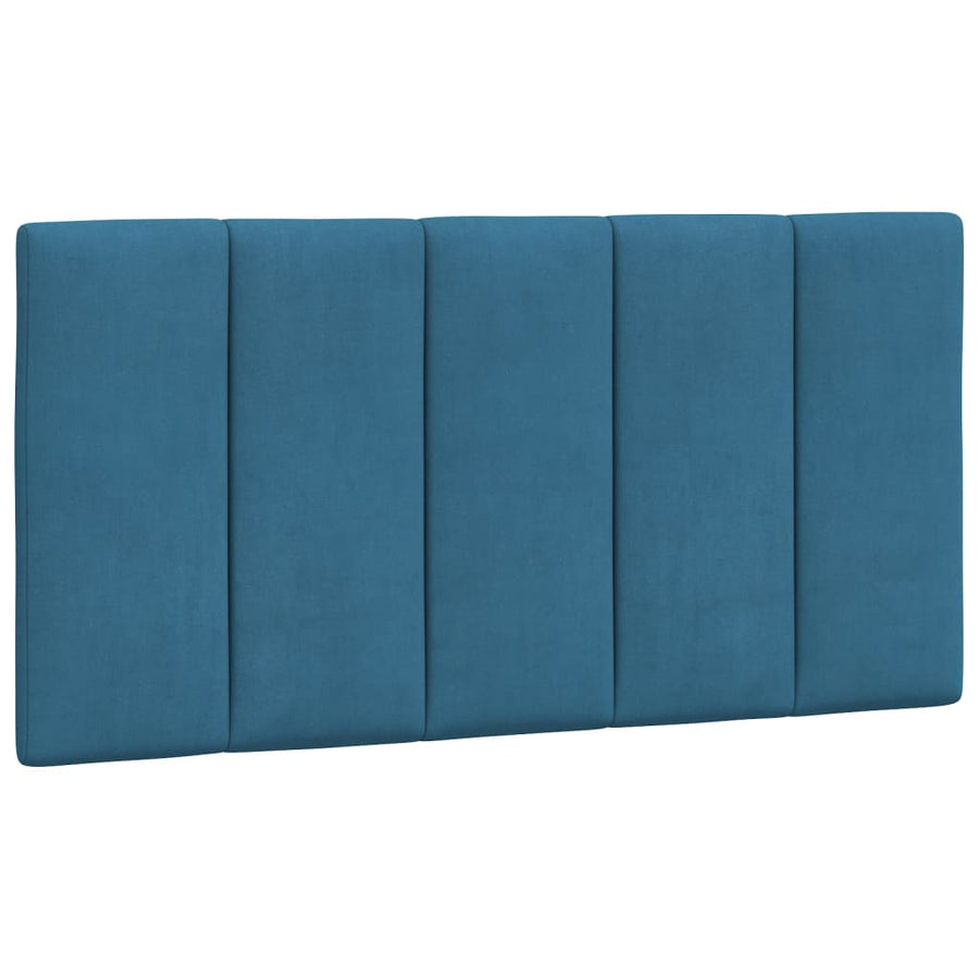 Bedframe Met Hoofdeinde Fluweel Blauw 100X200 Cm