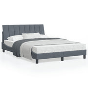 Bedframe 120x200 cm fluweel donkergrijs