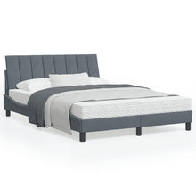 Bedframe Met Hoofdeinde Fluweel Donkergrijs 120X200 Cm