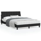 Bedframe 120x200 cm fluweel zwart