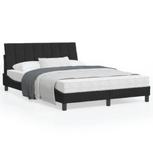 Bedframe Met Hoofdeinde Fluweel Zwart 120X200 Cm