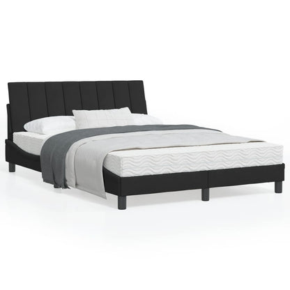 Bedframe Met Hoofdeinde Fluweel Zwart 120X200 Cm