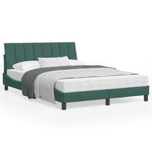Bedframe Met Hoofdeinde Fluweel Donkergroen 120X200 Cm