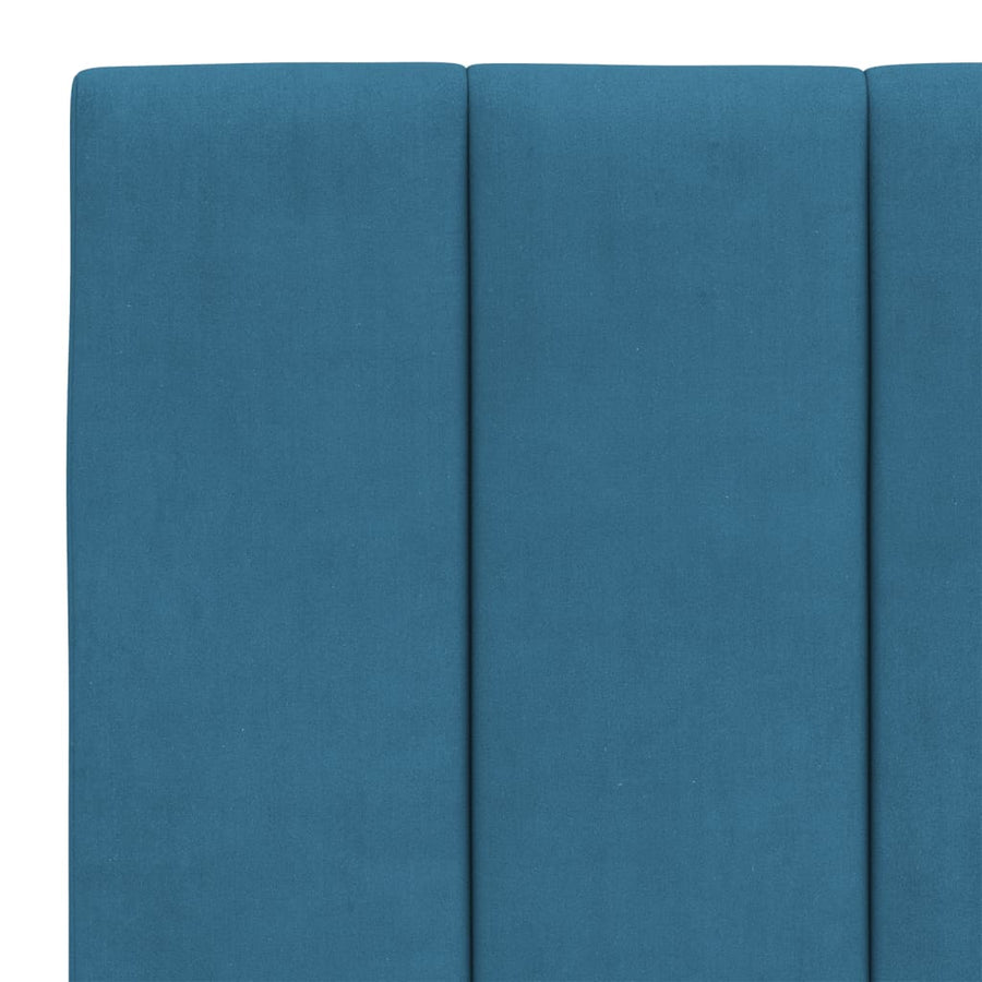 Bedframe Met Hoofdeinde Fluweel Blauw 120X200 Cm