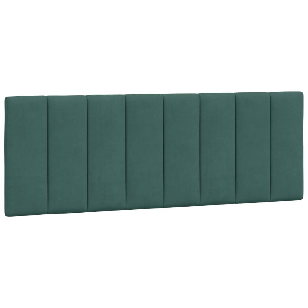 Bedframe Met Hoofdeinde Fluweel Donkergroen 140X190 Cm