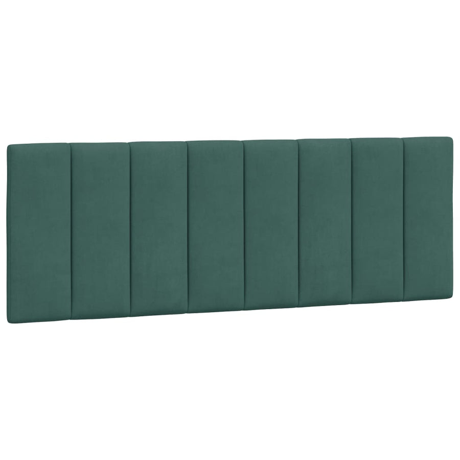 Bedframe Met Hoofdeinde Fluweel Donkergroen 140X190 Cm