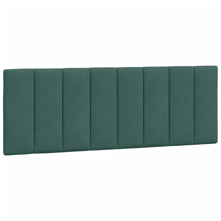 Bedframe Met Hoofdeinde Fluweel Donkergroen 140X200 Cm