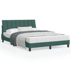 Bedframe 140x200 cm fluweel donkergroen