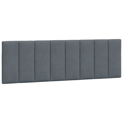 Bedframe Met Hoofdeinde Fluweel Donkergrijs 160X200 Cm