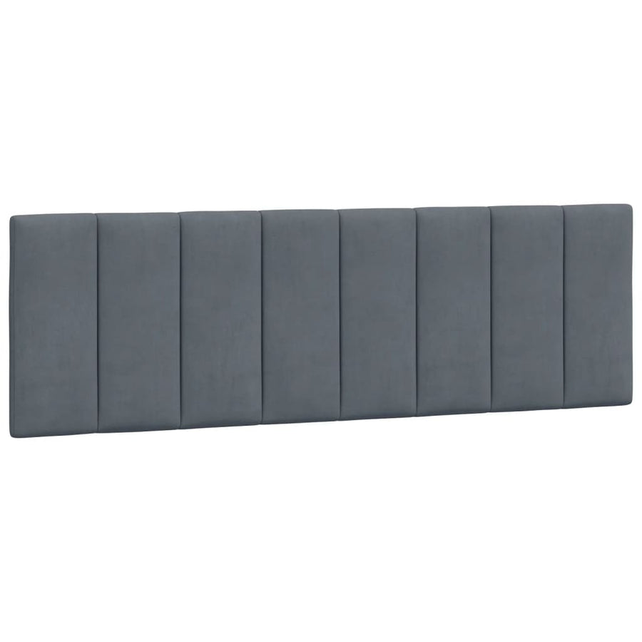 Bedframe Met Hoofdeinde Fluweel Donkergrijs 160X200 Cm