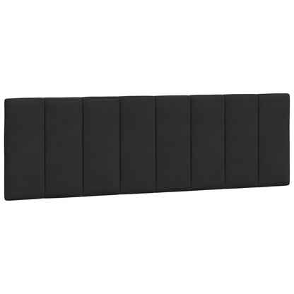 Bedframe Zonder Matras Fluweel 160 x 200 cm Zwart