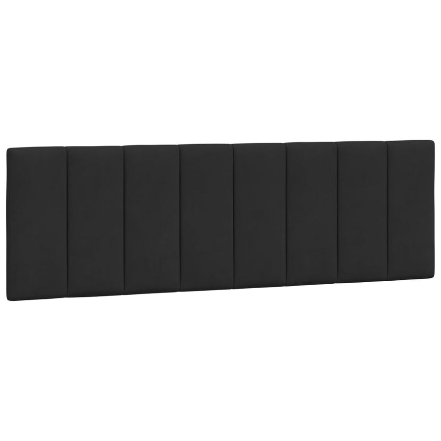 Bedframe Zonder Matras Fluweel 160 x 200 cm Zwart