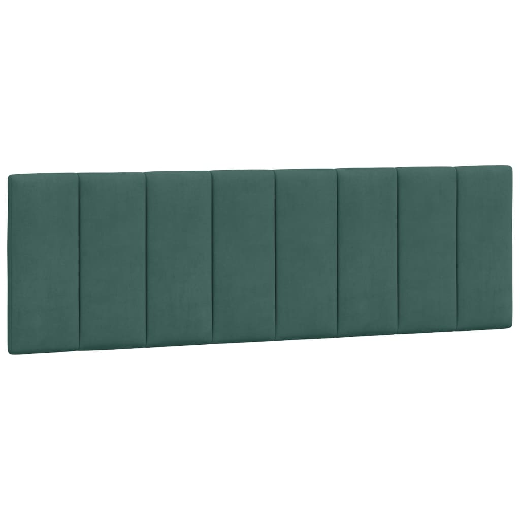 Bedframe Met Hoofdeinde Fluweel 160 x 200 cm Donkergroen