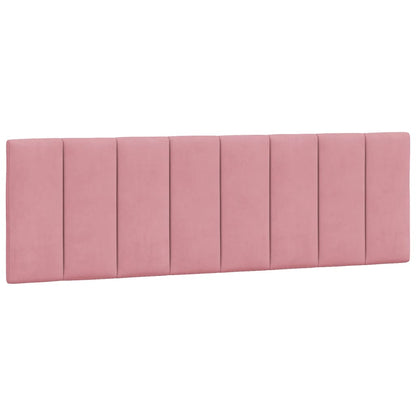 Bedframe Met Hoofdeinde Fluweel 160 x 200 cm Roze