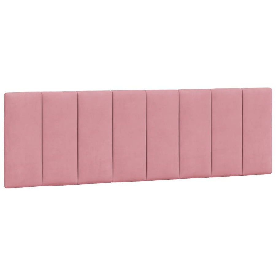 Bedframe Met Hoofdeinde Fluweel 160 x 200 cm Roze