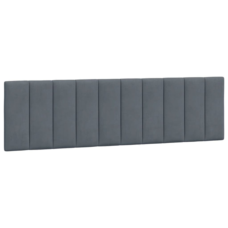 Bedframe Met Hoofdeinde Fluweel Donkergrijs 180X200 Cm