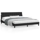 Bedframe 180x200 cm fluweel zwart