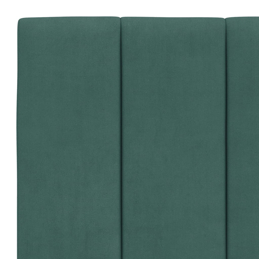 Bedframe Met Hoofdeinde Fluweel 180 x 200 cm Donkergroen