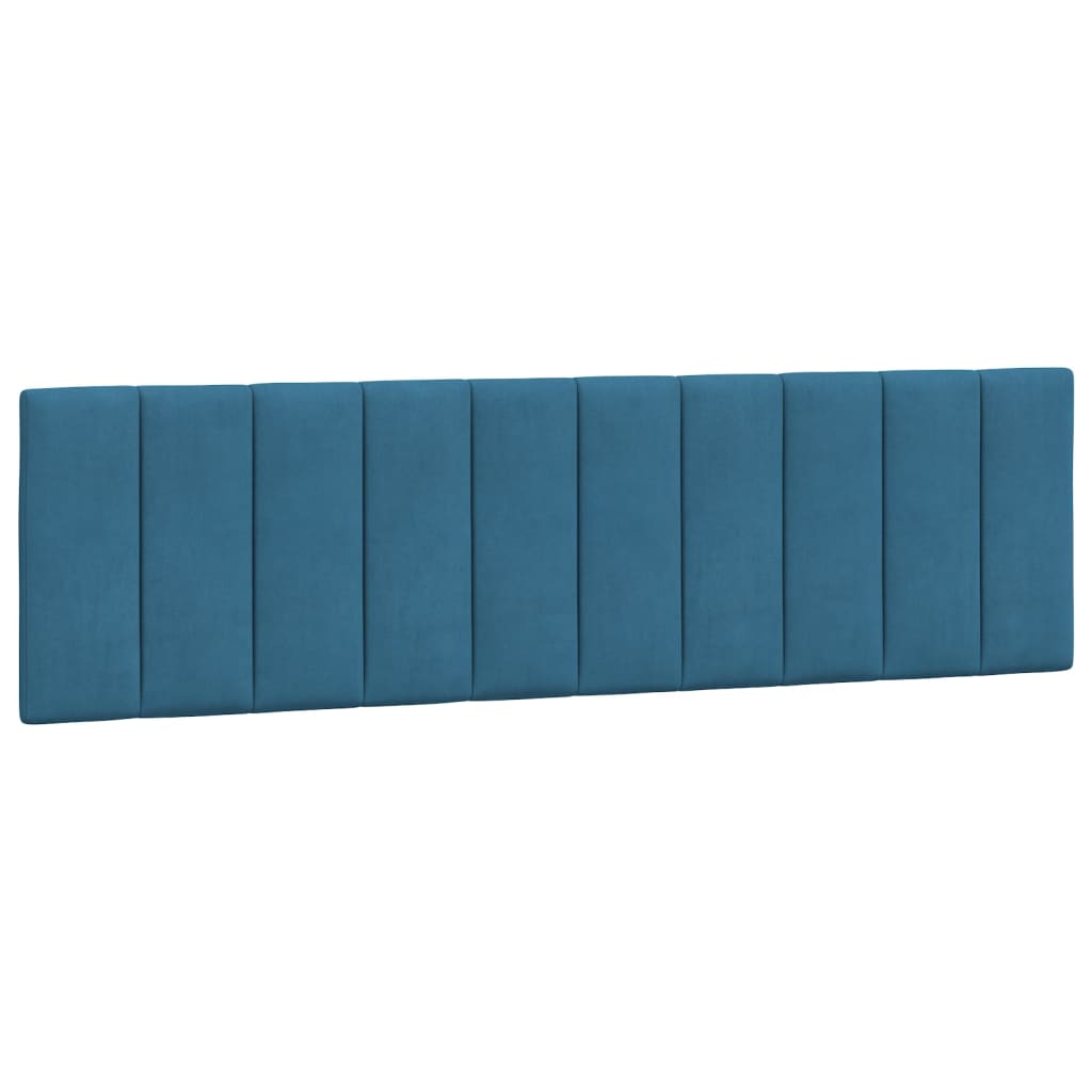 Bedframe Met Hoofdeinde Fluweel Blauw 180X200 Cm