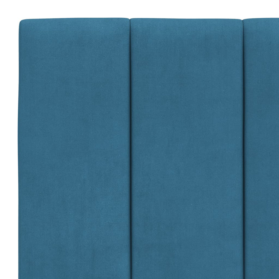Bedframe Met Hoofdeinde Fluweel Blauw 180X200 Cm