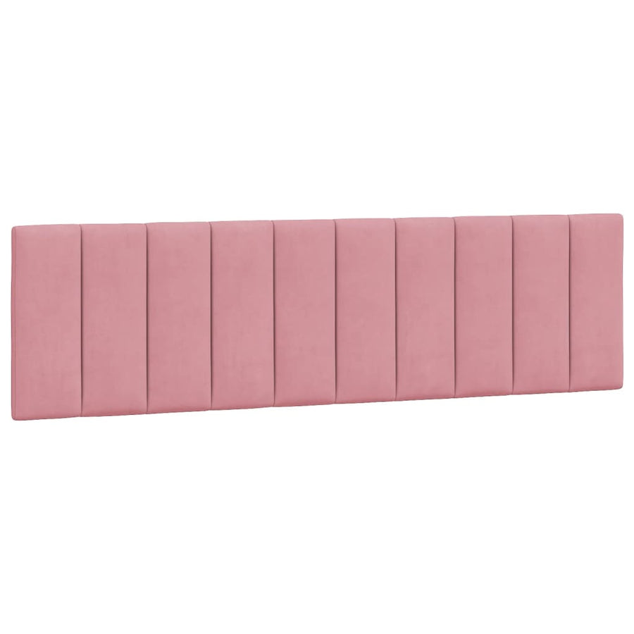 Bedframe Met Hoofdeinde Fluweel 180 x 200 cm Roze
