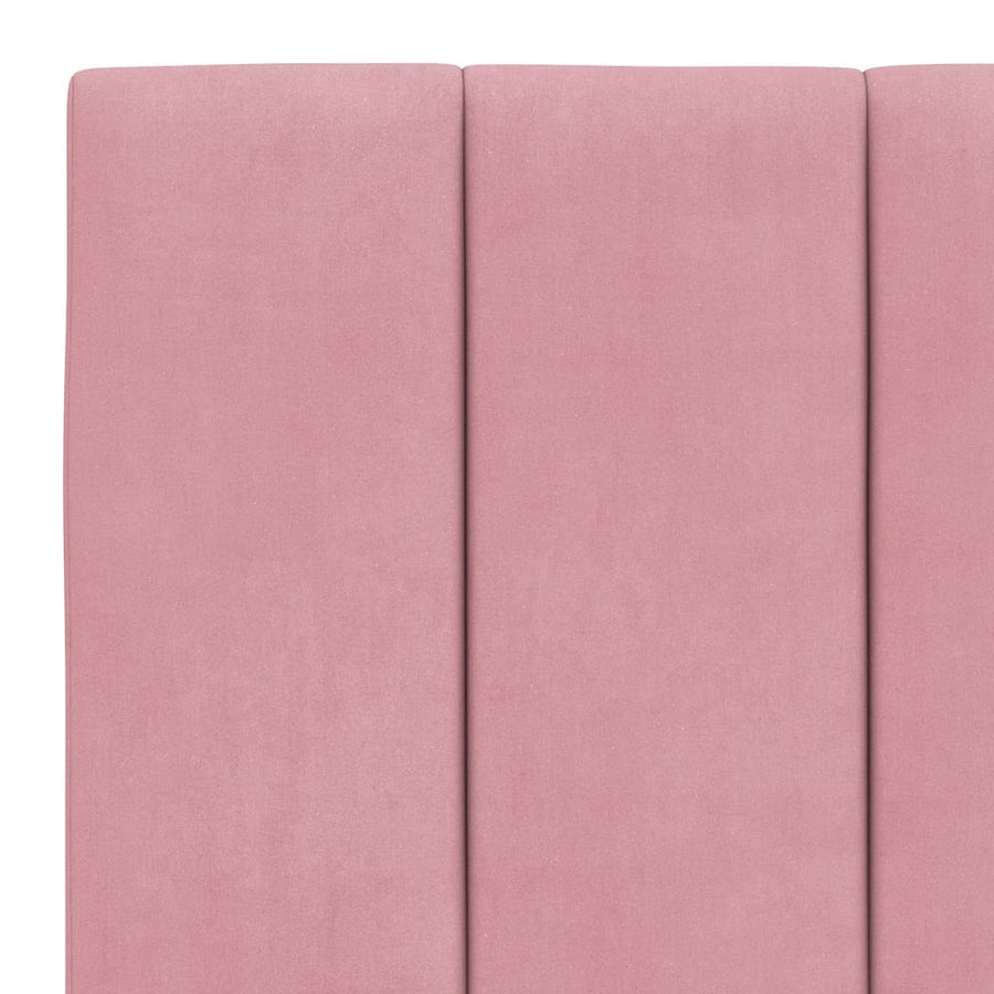 Bedframe Met Hoofdeinde Fluweel 180 x 200 cm Roze